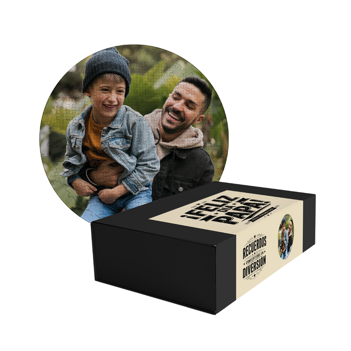 Puzzle Personalizable Dia Del Padre Redondo