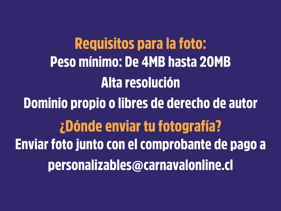 Requisitos de la foto para puzzle personalizado: resolución, peso y correo de envío