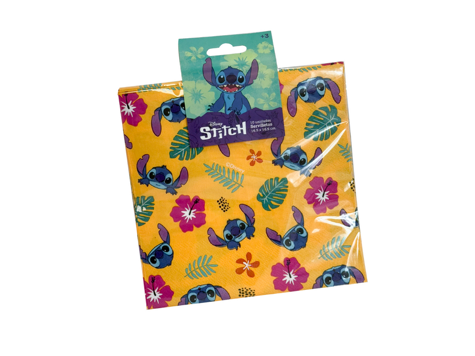 Servilletas Stitch 16,5 x 16,5 cm - 10 unidades