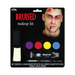 Set de maquillaje de moretones Bruised con paleta de 4 colores, Bloody Scab, esponjas y pincel en su empaque