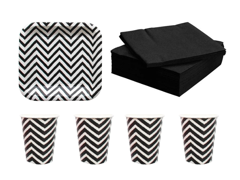 Pack Cumpleaños - Chevron Negro
