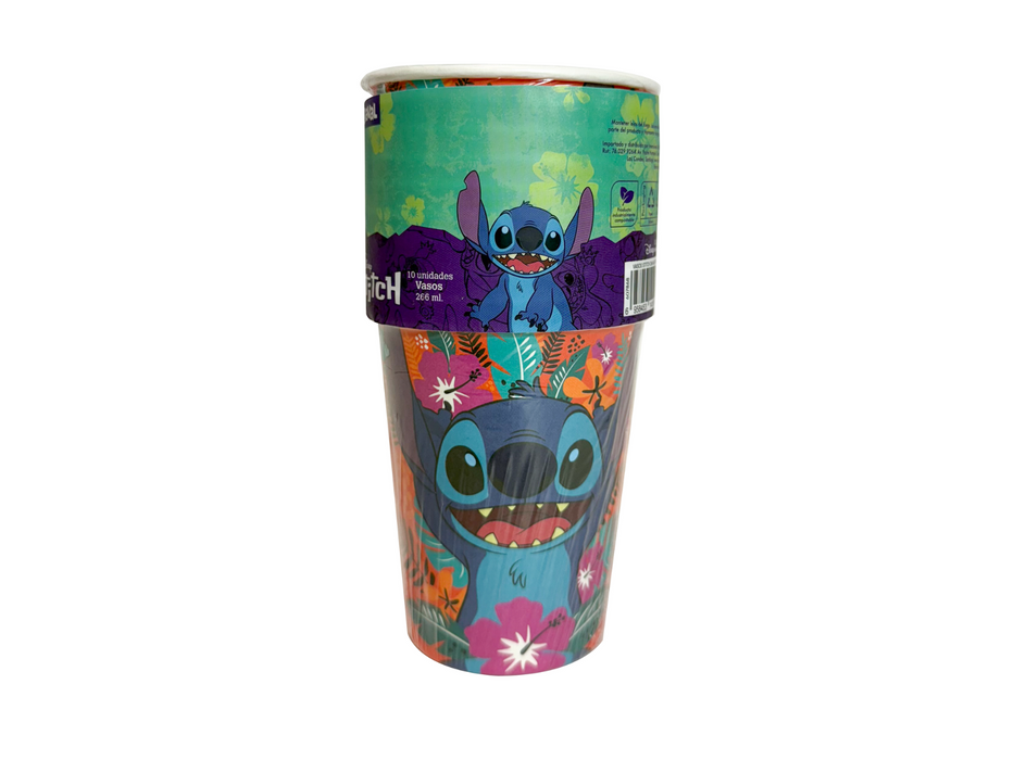 Vasos De Stitch 266 ml - 10 unidades