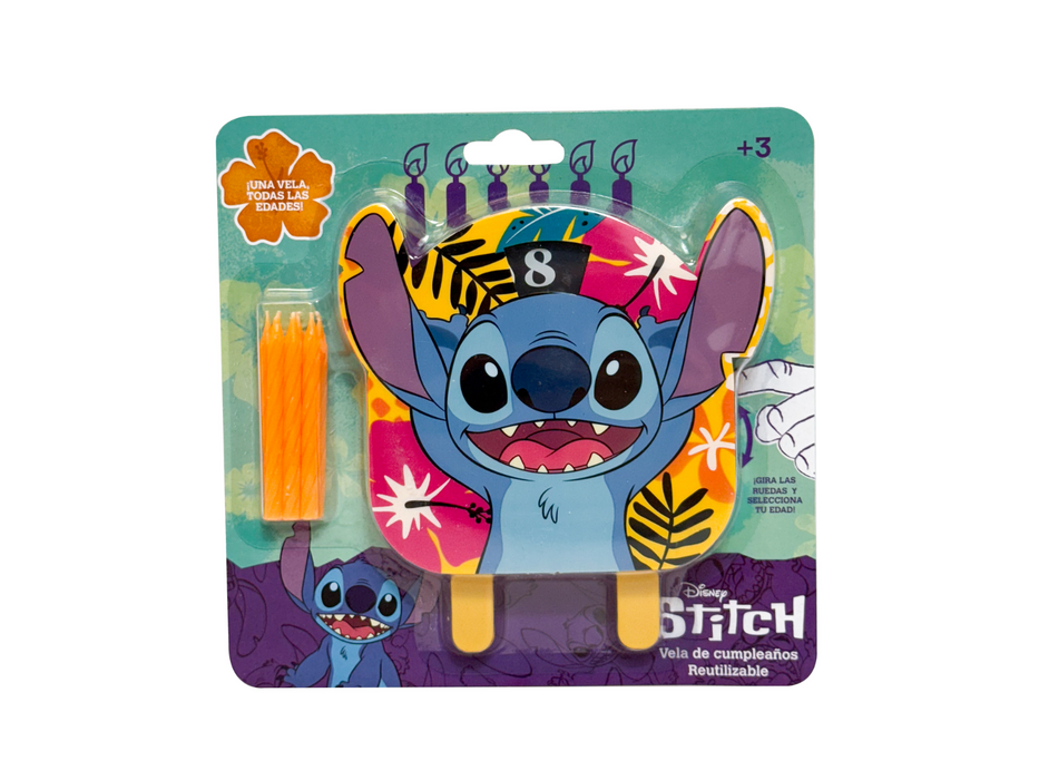 Vela Reutilizable de Stitch