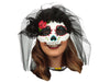 Mascara Catrina Con Velo 11 Ojos Negros - Ghoulish - Carnaval Online