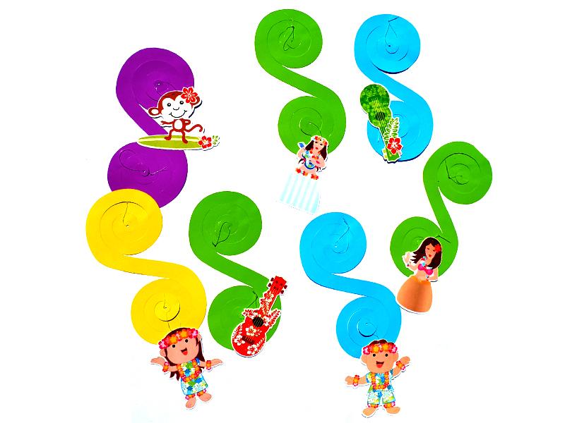 Decoración Colgante De Espiral Colores