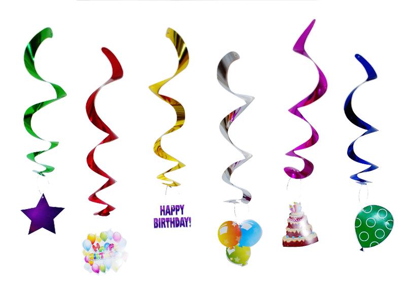 Decoracion Colgante Espiral Cumpleaños
