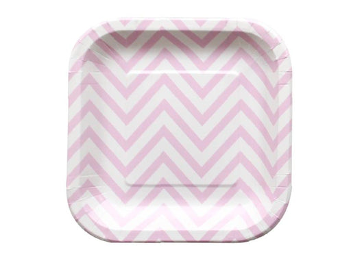 Plato Cuadrado Chevron 17 Cm X 10 Rosado - Airy - Carnaval Online