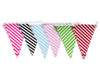 Banderines Rayas X 12 Fucsia - Airy - Carnaval Online