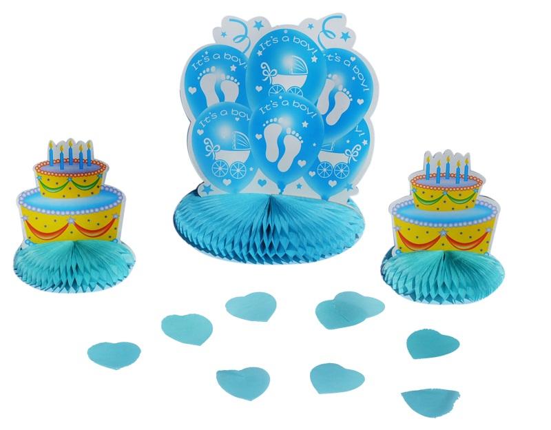 Centro De Mesa Baby Shower Torta Niño