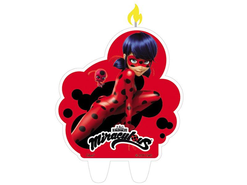 Vela Figura Ladybug - Glam - Carnaval Online