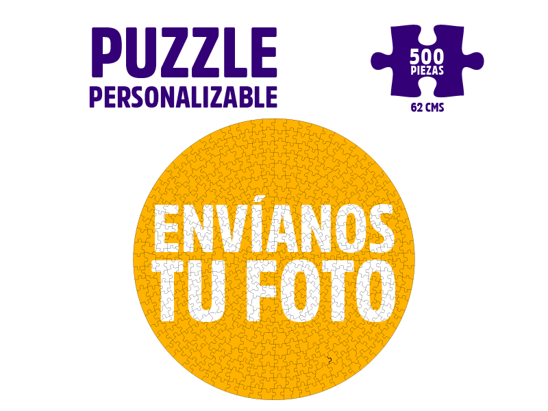 Puzzle Personalizable 500 Piezas Redondo - Carnaval - Carnaval Online