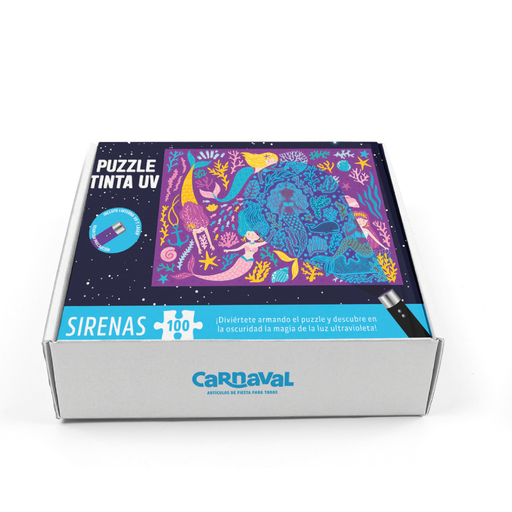 Puzzle Uv 100 Piezas Sirenas - Carnaval - Carnaval Online