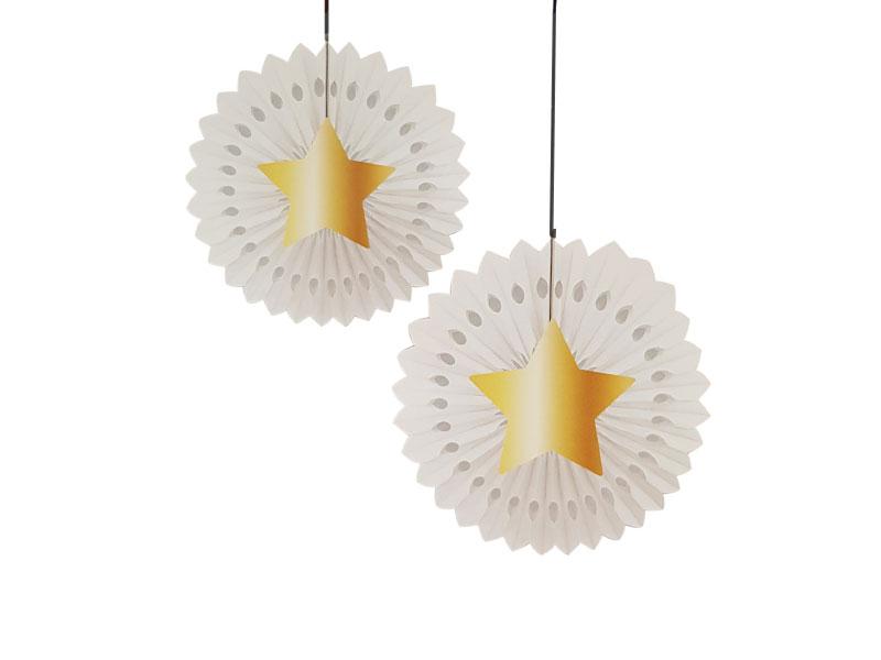 Decoracion Abanico Blanco
