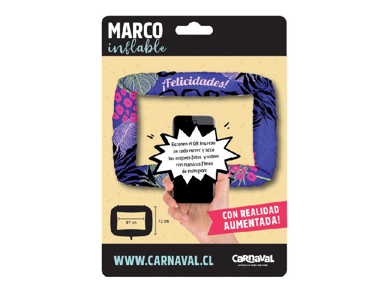 Marco Inflable Animal Print Morado-Carnavalonline
