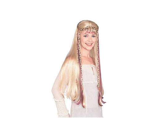 Peluca Medieval Maiden Wig-Blde