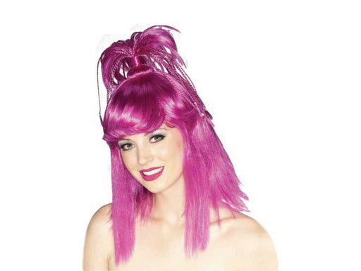 Peluca Genie Wig-Purple-