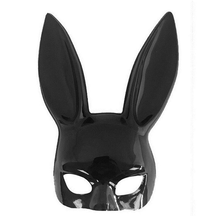 Máscara De Conejo Con Orejas XL - Negro