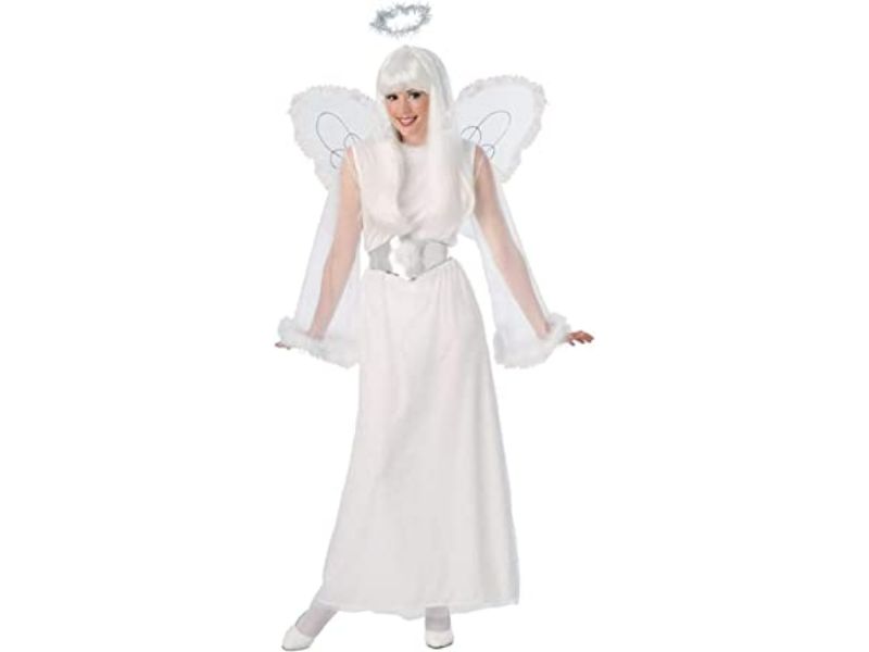 Disfraz Mujer De Angel De Nieve - Talla Única