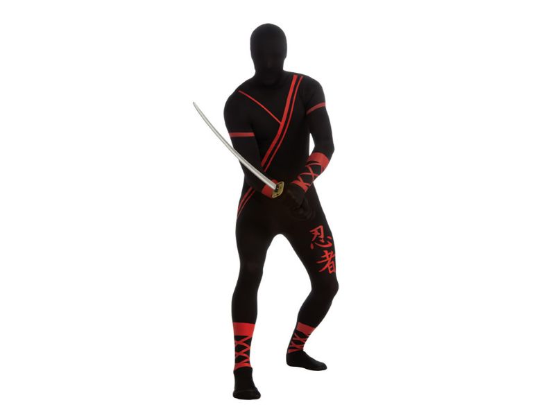Disfraz De Hombre Traje De Ninja 2Da Piel — Carnaval