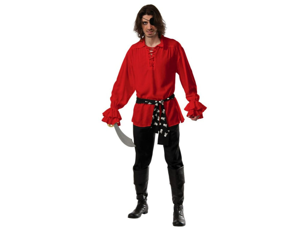 Camisa Pirata Roja Adulto XL