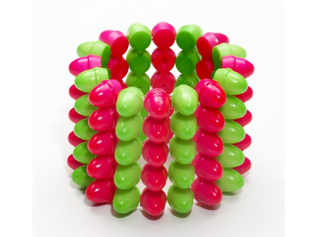 Brazalete Spike Verde Fucsia