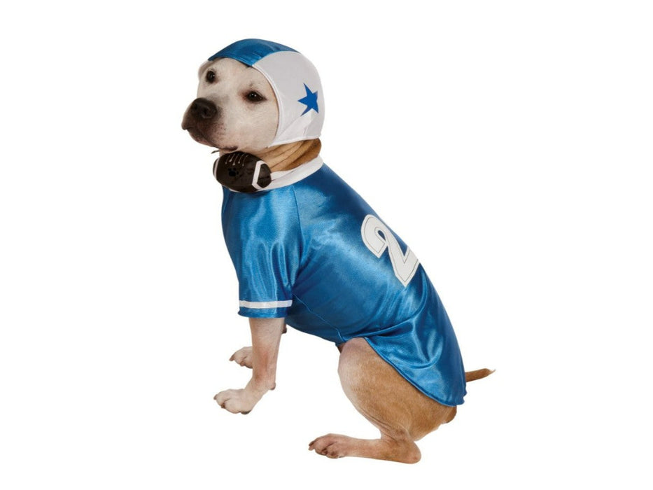 Disfraz Mascota Jugador Futbol Americano Azul L