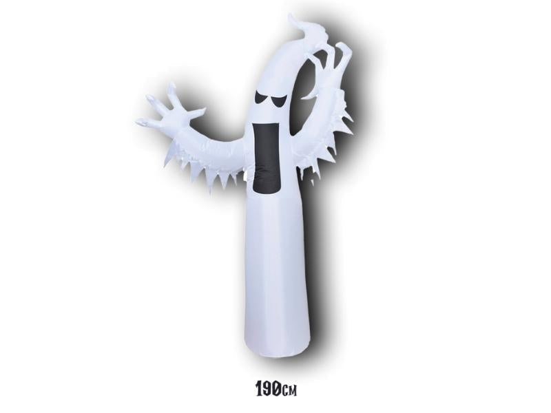 INFLABLE HALLOWEEN FANTASMA BLANCO 190 CM