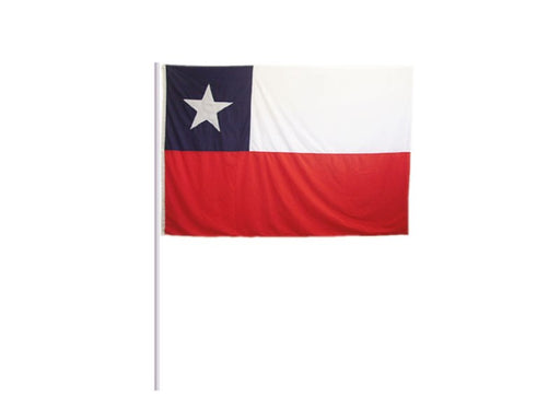 Bandera Chile 60 X 90 Con Palo