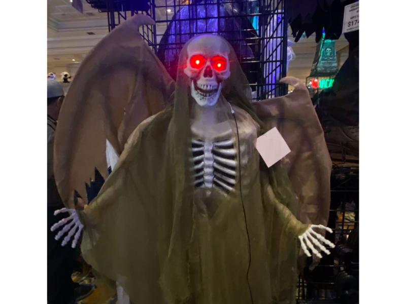 Animatronic Esqueleto De Pie Con Alas 168 Cm