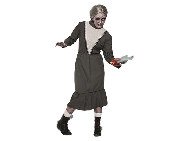 Disfraz Mujer Abuela Zombie - Talla Única