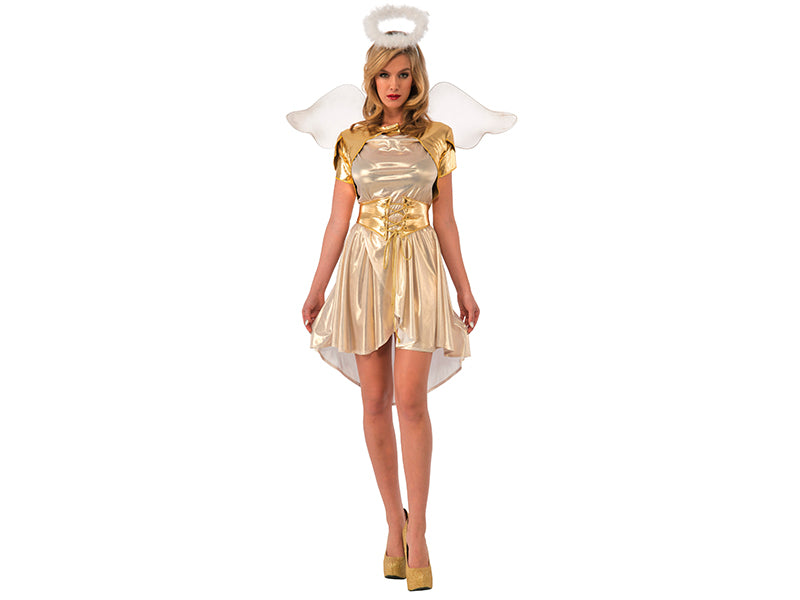 Disfraz Mujer De Angel Gold