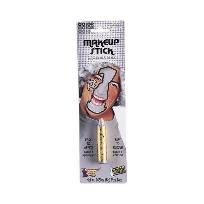Maquillaje en barra plateado Makeup Stick en su empaque, 6 g