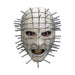 Máscara de Pinhead de Hellraiser III, cara blanca con cuadrícula y clavos