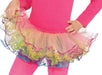 Tutú para niña de tul en colores pastel con capas y borde de colores